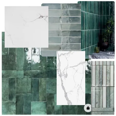 Y.D. ensuite design feature tile/floor 3/4 wall tile Interior Design Mood Board by ONE CREATIVE on Style Sourcebook