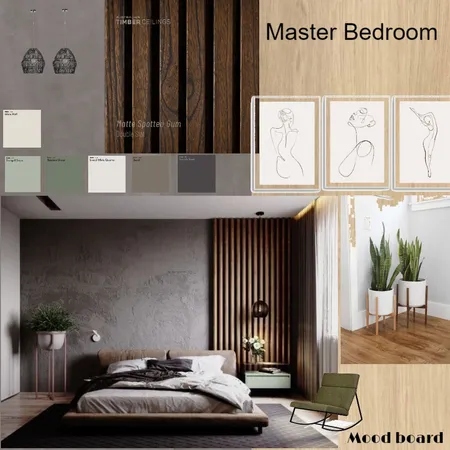 Master bedroom Interior Design Mood Board by konstantina on Style Sourcebook