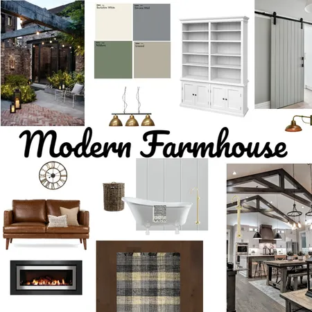 Modern Farmhouse Interior Design Mood Board by Sandra L on Style Sourcebook