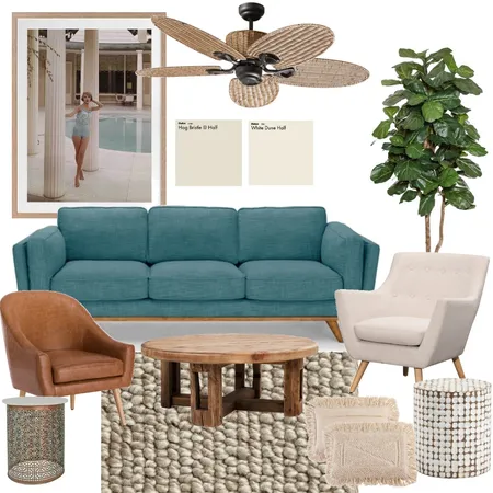 Warm Blue Orange Interior Design Mood Board by smt_089 on Style Sourcebook