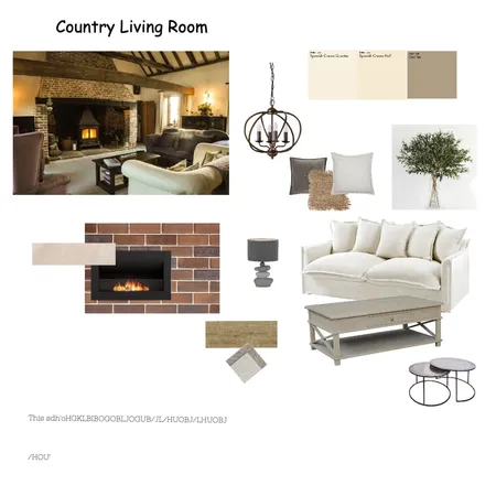 Country Living Room 3 Interior Design Mood Board by anjac on Style Sourcebook