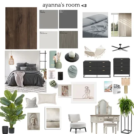 ayanna's room Interior Design Mood Board by Aribrinkey on Style Sourcebook