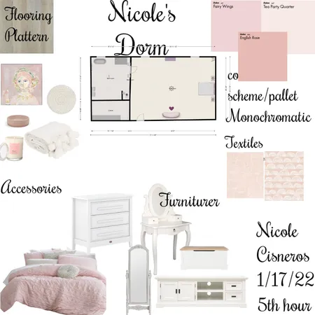 Nicole's Dorm Interior Design Mood Board by nicolecisneros05 on Style Sourcebook