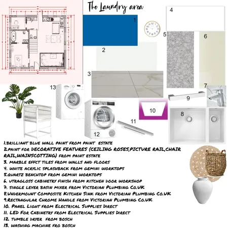 The Laundry sample board Interior Design Mood Board by Rosy on Style Sourcebook