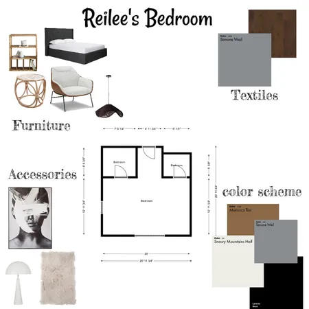 Reilee's Bedroom Interior Design Mood Board by fight_master05 on Style Sourcebook