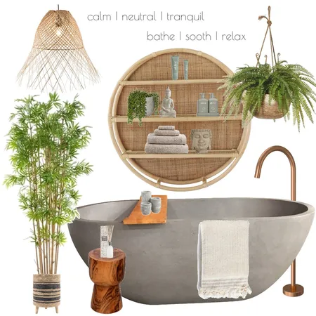 Feng Shui Bathroom Interior Design Mood Board by Valhalla Interiors on Style Sourcebook