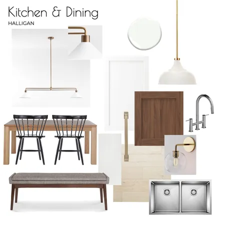 Halligan - Dining & Living Interior Design Mood Board by Sarah Beairsto on Style Sourcebook