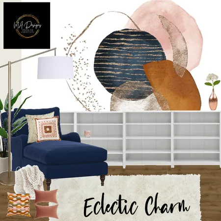 Navy Pink and Cream Interior Design Mood Board by mambro on Style Sourcebook