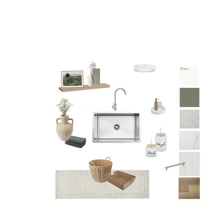 Ash and Lucinda's Laundry Sample Board Interior Design Mood Board by AJ Lawson Designs on Style Sourcebook