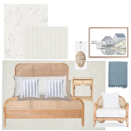 Coastal Bedroom Interior Design Mood Board by Abode Collective on Style Sourcebook