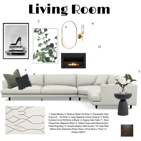 Living Room Interior Design Mood Board by BrittneyFarivar91 on Style Sourcebook