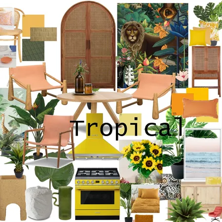 Tropical Interior Design Mood Board by Tammy on Style Sourcebook