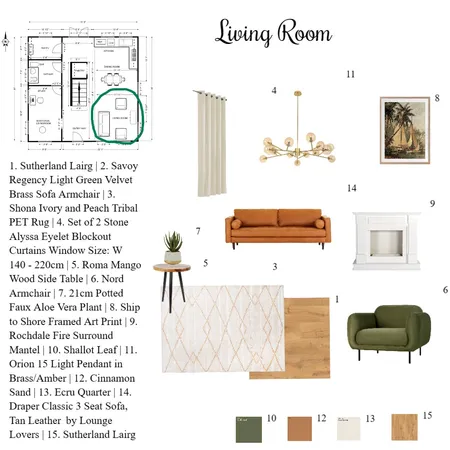 living room Interior Design Mood Board by Iman Sawan on Style Sourcebook