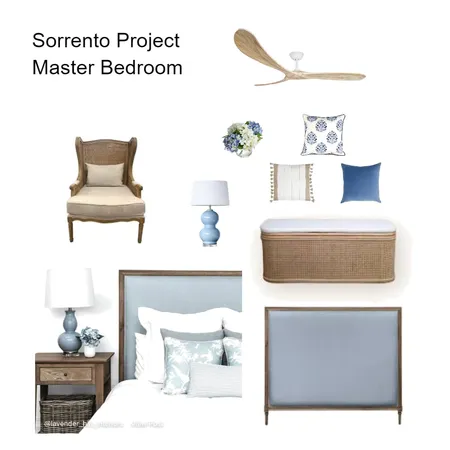 Sorrento Main Bedroom Interior Design Mood Board by Melanie Finch Interiors on Style Sourcebook