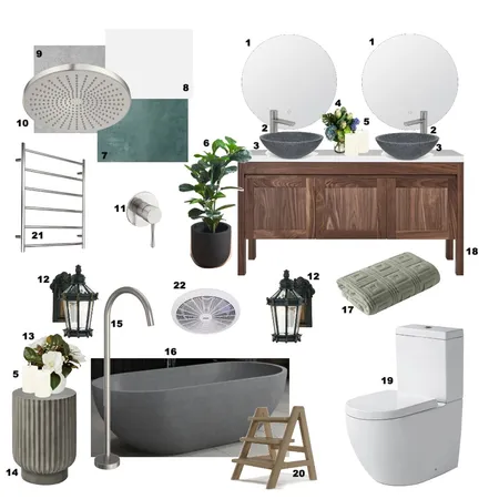 Bathroom Part C Interior Design Mood Board by Brie on Style Sourcebook