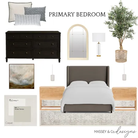 Transitional Primary Bedroom Interior Design Mood Board by Massey & Co Designs on Style Sourcebook