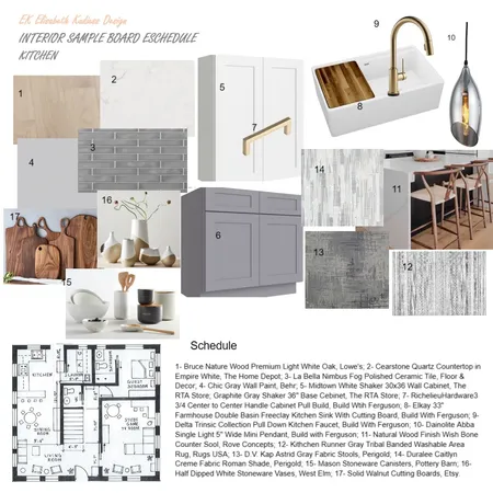 Kitchen mood board schedule Interior Design Mood Board by LisaUS on Style Sourcebook