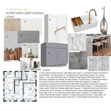 Kitchen mood board schedule final Interior Design Mood Board by LisaUS on Style Sourcebook