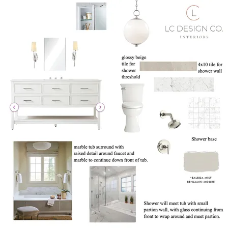 Nancy Ensuite Interior Design Mood Board by LC Design Co. on Style Sourcebook