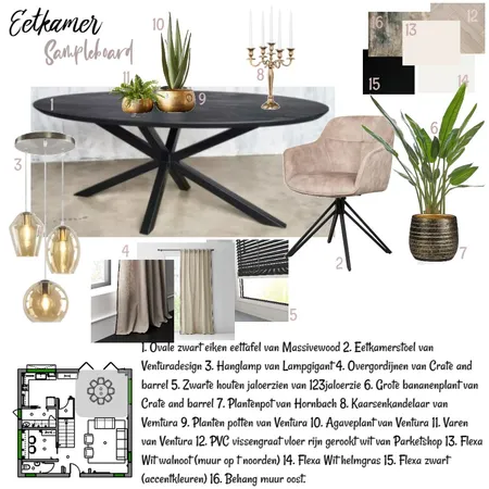 eetkamer opdracht 9 Interior Design Mood Board by Interieur Design by Debby on Style Sourcebook