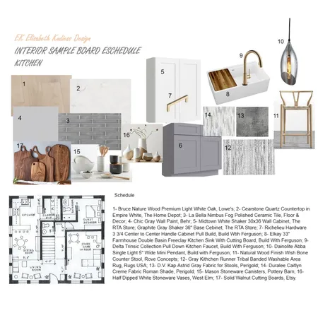 Kitchen mood board schedule final Interior Design Mood Board by LisaUS on Style Sourcebook