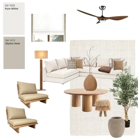 Module 9 Living Room Interior Design Mood Board by Amanda Lutz on Style Sourcebook