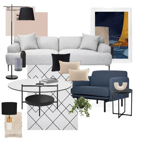 Contemporary Living Room Interior Design Mood Board by Lucy.gordon8@gmail,com on Style Sourcebook