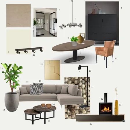 Living room sample board Interior Design Mood Board by JudithBovens on Style Sourcebook