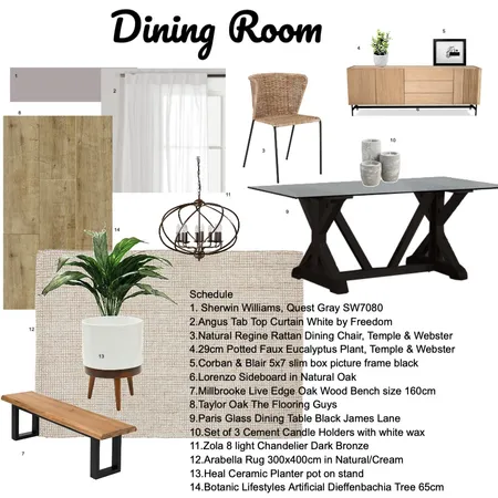 Module 9 dining room Interior Design Mood Board by alana2324 on Style Sourcebook