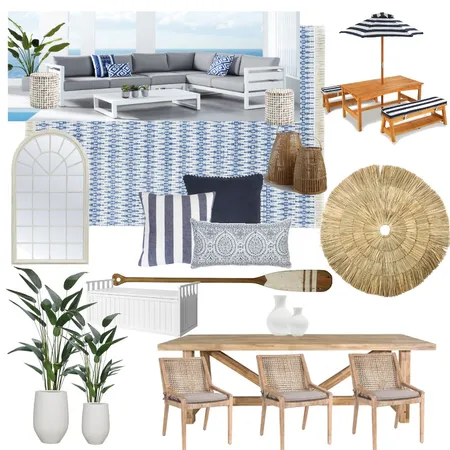 Hamptons Outdoor Area Interior Design Mood Board by Eliza Grace Interiors on Style Sourcebook