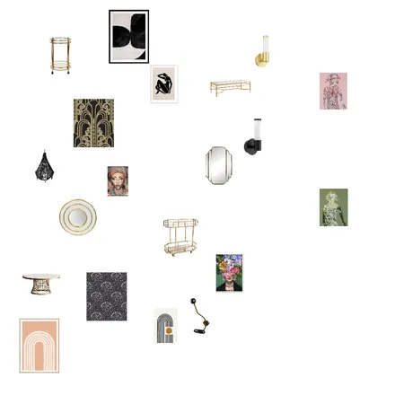 Art Deco Living Interior Design Mood Board by Sally Anderson on Style Sourcebook