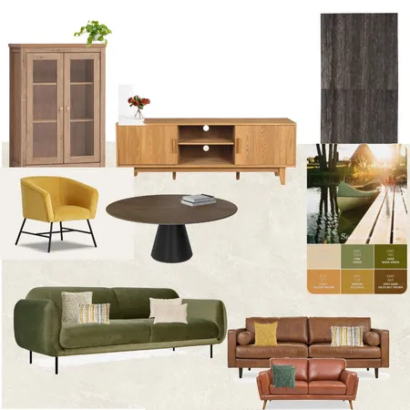 Rachel olive brown Living room Interior Design Mood Board by YaelA on Style Sourcebook