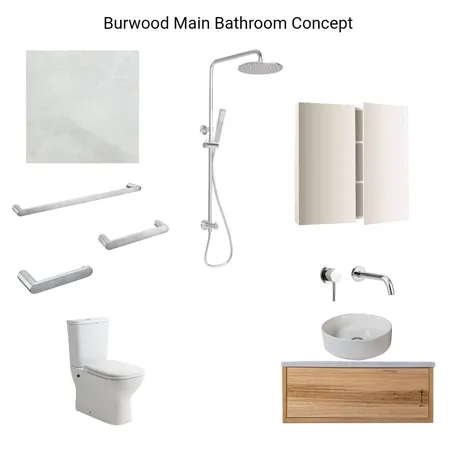 Burwood Main Interior Design Mood Board by Hilite Bathrooms on Style Sourcebook