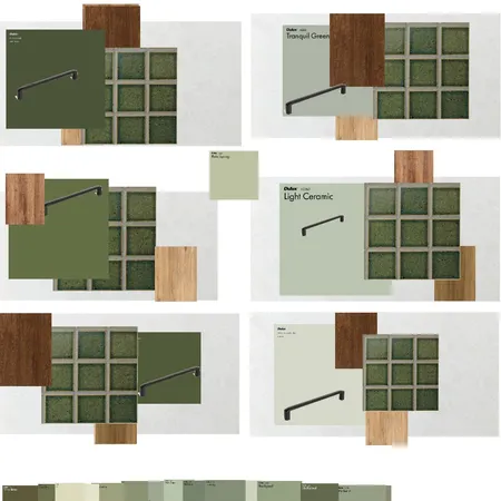 Dark GREEN kitchen green tiles Interior Design Mood Board by PA_EP on Style Sourcebook