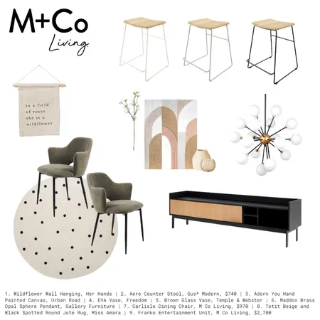 Whimsical Living Interior Design Mood Board by M+Co Living on Style Sourcebook