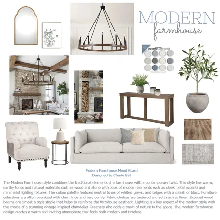 Modern Farmhouse Interior Design Mood Board by Cherie3 on Style Sourcebook