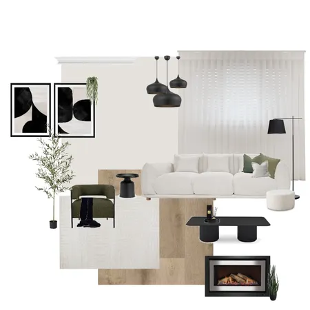 Green and Black Lounge Interior Design Mood Board by krystenrock on Style Sourcebook