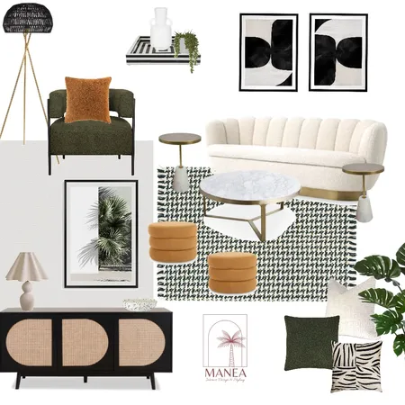 Contemporary Living room Interior Design Mood Board by Manea Interior Design & Styling on Style Sourcebook