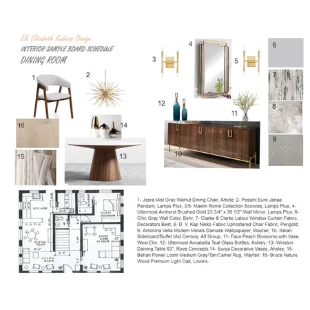 Final Dining room schedule Interior Design Mood Board by LisaUS on Style Sourcebook