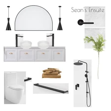 Sean's Ensuite Moodboard Interior Design Mood Board by gracemeek on Style Sourcebook