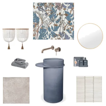 Powder room #2 Interior Design Mood Board by Melanie Finch Interiors on Style Sourcebook