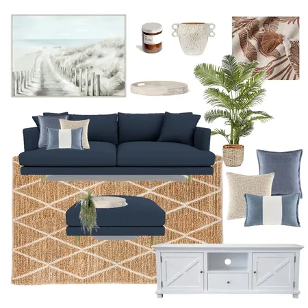 Hamptons Media Room Interior Design Mood Board by Eliza Grace Interiors on Style Sourcebook