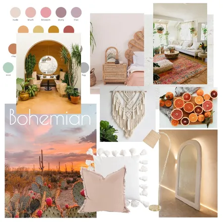 Bohemian Inspiration Interior Design Mood Board by Chris on Style Sourcebook