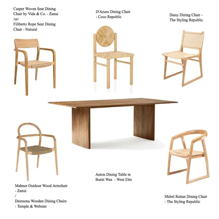 Dining Chair Options Interior Design Mood Board by Kayrener on Style Sourcebook