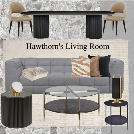 Hawthorn's Living Room Interior Design Mood Board by Sonja Ellisa Designs on Style Sourcebook