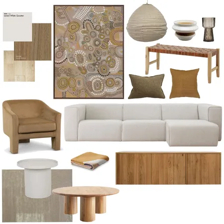 Bronze Summer Living Interior Design Mood Board by DKD on Style Sourcebook