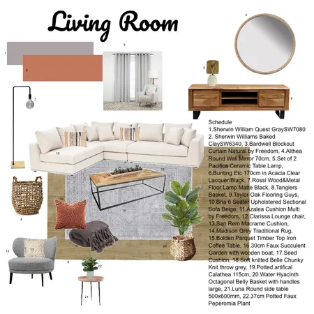 Module 9 living room Interior Design Mood Board by alana2324 on Style Sourcebook