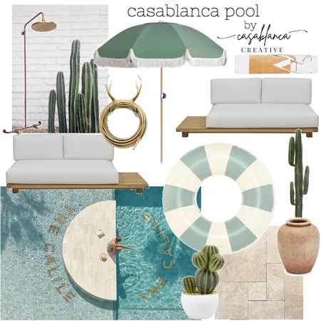 Casablanca Pool Interior Design Mood Board by Casablanca Creative on Style Sourcebook