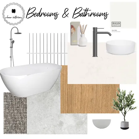 Brougham Bedrooms and Bathrooms Interior Design Mood Board by CloverInteriors on Style Sourcebook