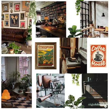 Cafe mood board Interior Design Mood Board by Ashleigh Charlotte on Style Sourcebook